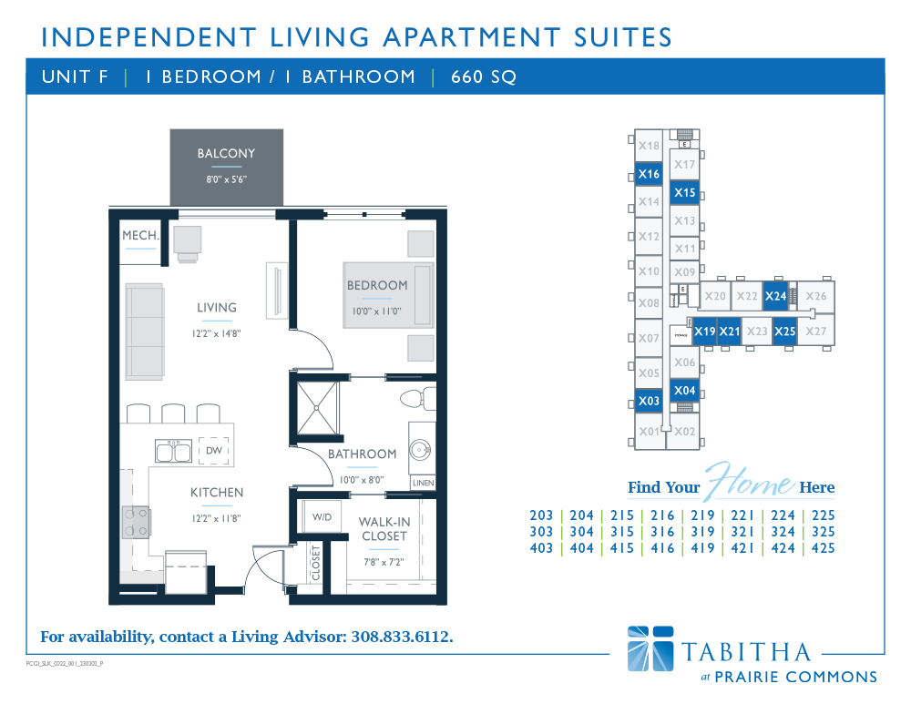 Prairie Commons Independent Living Apartment F