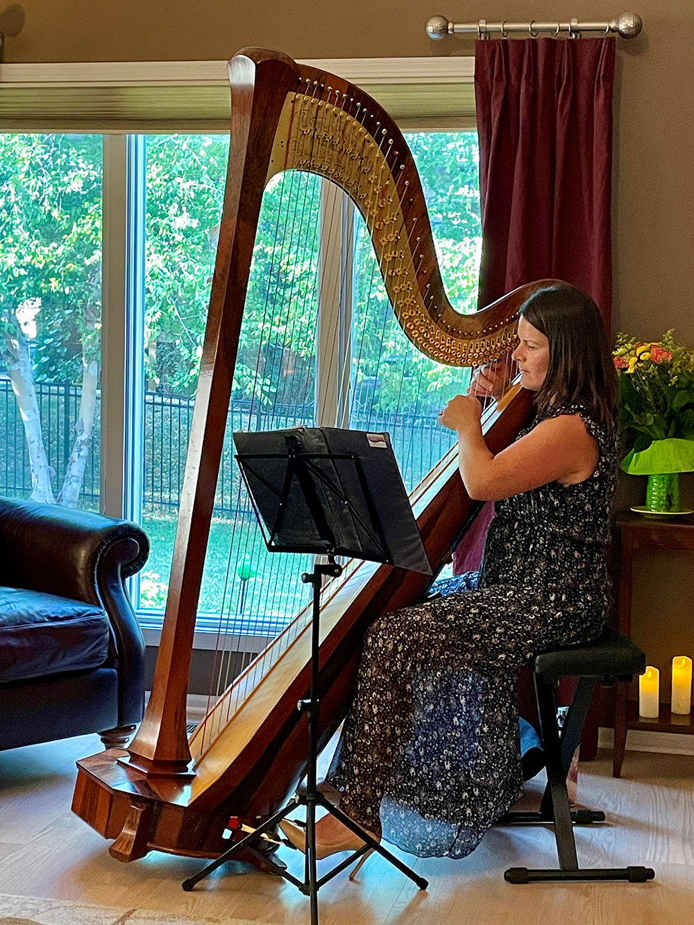 Maybe the next time I hear the word “hospice,” I’ll think about harps and beautiful music.