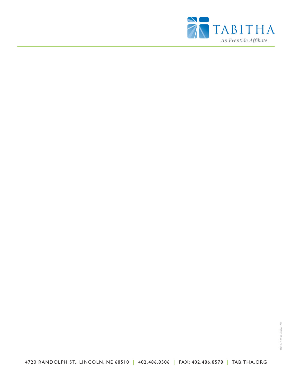 Hospice Color Letterhead Template