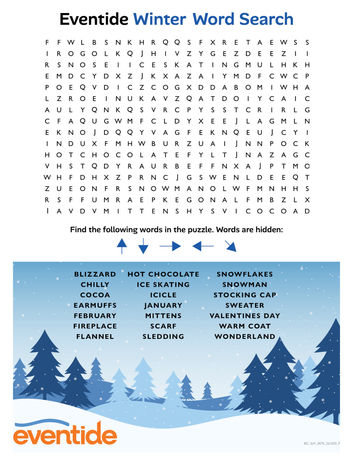 Word Search - Winter